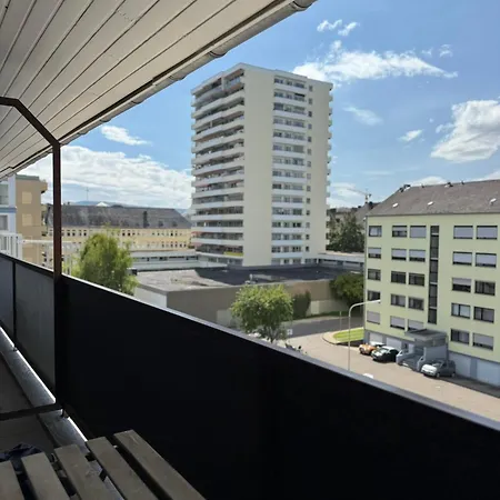 Appartement Rheinloft - Balkon & Parkplatz 