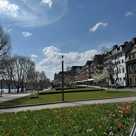 Appartement Rheinloft - Balkon & Parkplatz 